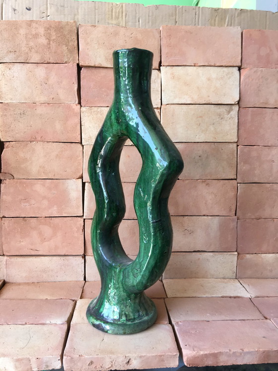 Image 1 of Tamegroute pottery Candlestick