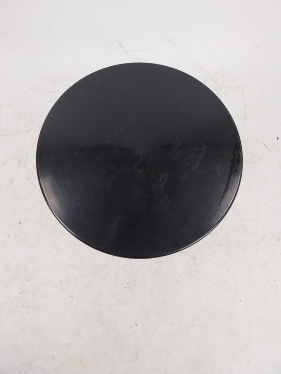 Image 1 of 1 x black plastic stool tam tam by Henry maisonnette.30 x 30 x 43cm