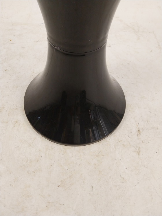 Image 1 of 1 x black plastic stool tam tam by Henry maisonnette.30 x 30 x 43cm