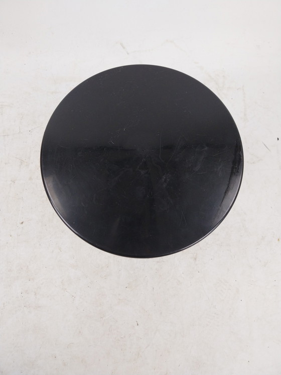 Image 1 of 1 x black plastic stool tam tam by Henry maisonnette.30 x 30 x 43cm