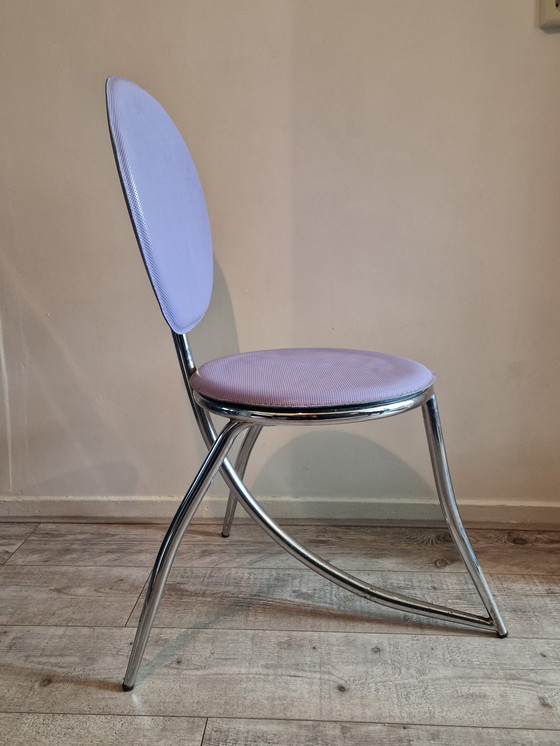 Image 1 of Sedia dal design vintage con struttura tubolare