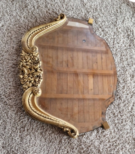 Image 1 of Baroque Gilded Faceted Mirror