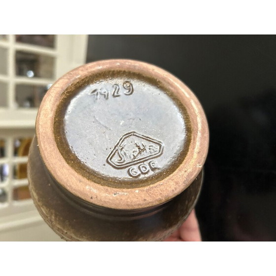 Image 1 of Set of 3 vintage stoneware vases, 1970