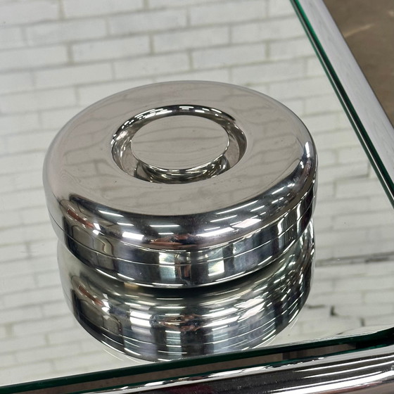 Image 1 of Chrome Table Decoration Storage Box