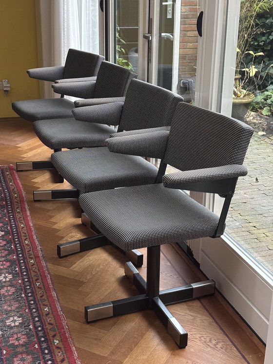 Image 1 of 4x Gispen Office Chairs Model 1645 André Cordemeyer