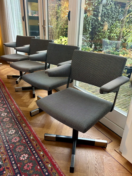 4x Gispen Office Chairs Model 1645 André Cordemeyer