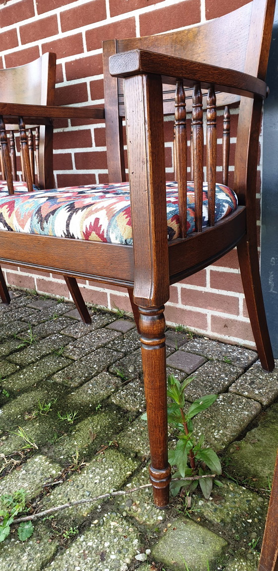 Image 1 of 6 Cherry Dining Room Armchairs