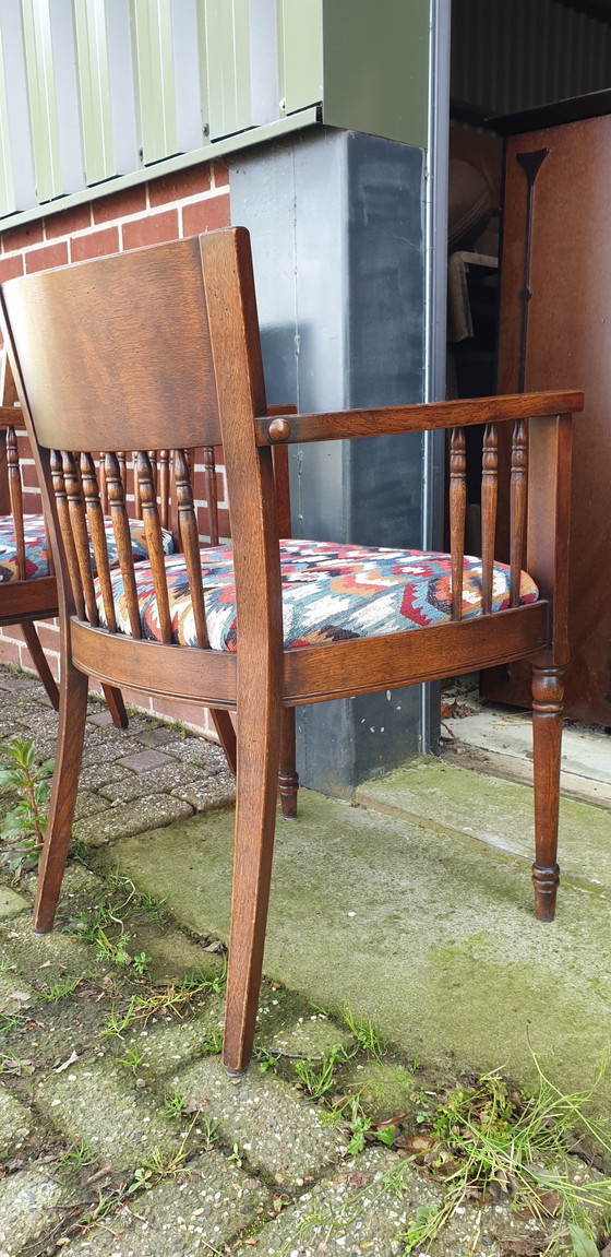 Image 1 of 6 Cherry Dining Room Armchairs