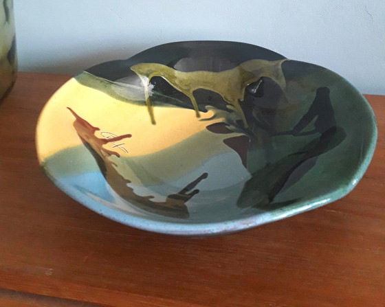 Image 1 of Vallauris bowl series Patera from Spanish Vallauris.