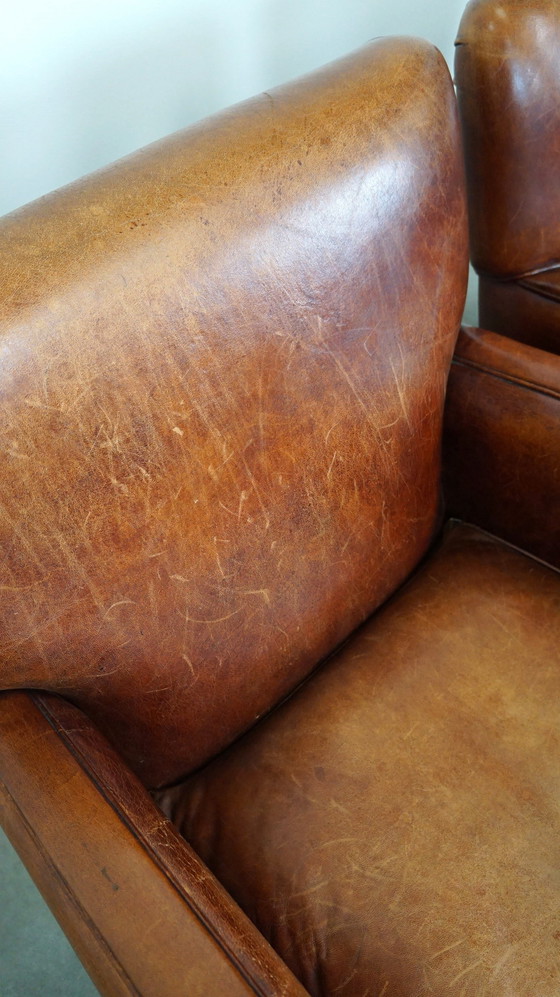 Image 1 of 2 X Sheep Leather Armchair