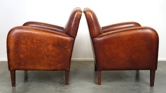 Image 1 of 2 X Sheep Leather Armchair