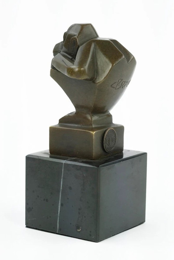 Image 1 of Scimmia seduta in bronzo Art Déco Casimir Brau