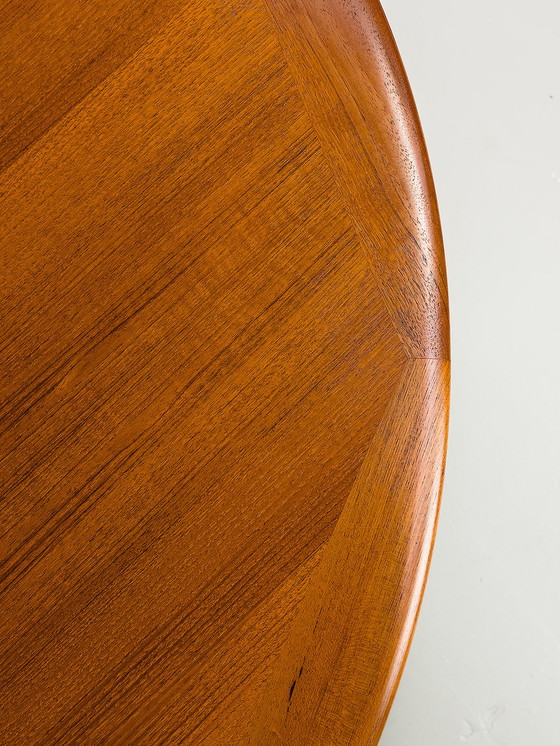 Image 1 of  Danish Round Teak Dining Table with Extensions by CFC Silkeborg, 1970s