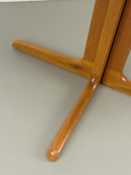 Image 1 of  Danish Round Teak Dining Table with Extensions by CFC Silkeborg, 1970s