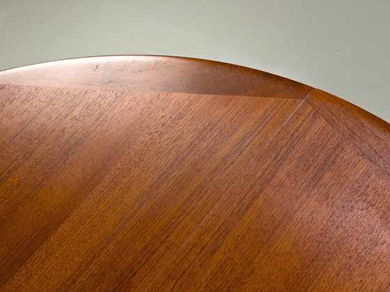 Image 1 of  Danish Round Teak Dining Table with Extensions by CFC Silkeborg, 1970s