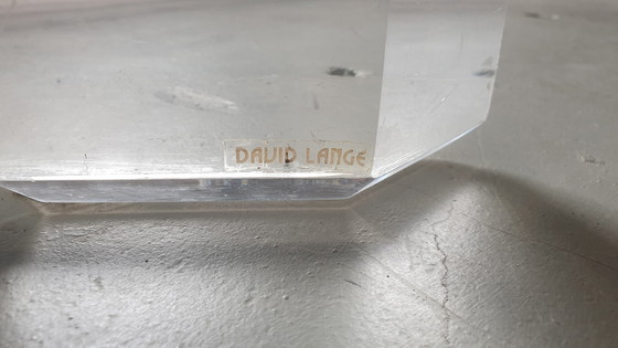 Image 1 of Table basse David Lange plexiglas et verre