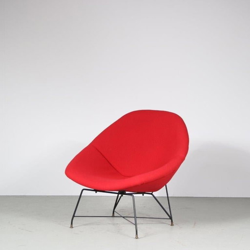 "Kosmos" Chair by Augusto Bozzi for Saporiti, Italy 1950