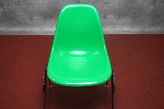 Image 1 of Shell Chair verte vintage en fibre de verre de Charles & Ray Eames pour Herman Miller, années 1960