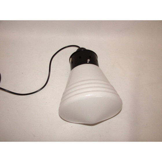 Image 1 of Lampada a sospensione vintage Bauhaus in plastica e vetro, 1970