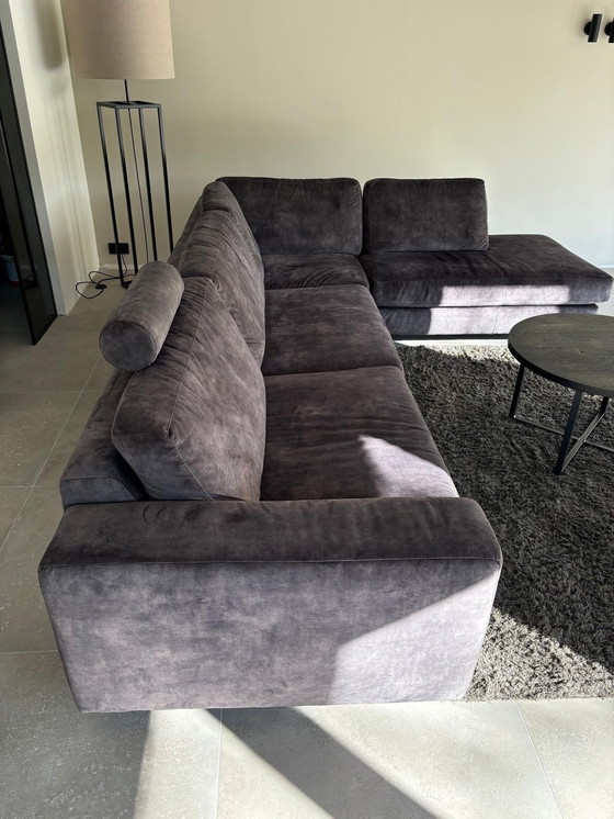 Image 1 of 't Looiershuis Corner Sofa Anthracite Velour