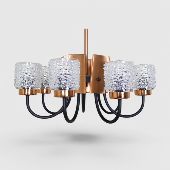 Image 1 of Lampada a sospensione vintage anni '70 - 8 bracci