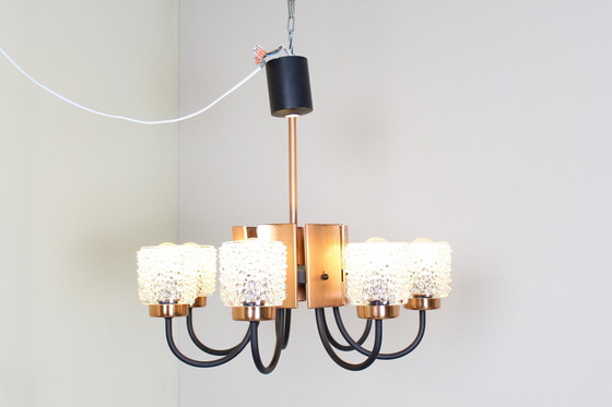 Image 1 of Lampada a sospensione vintage anni '70 - 8 bracci