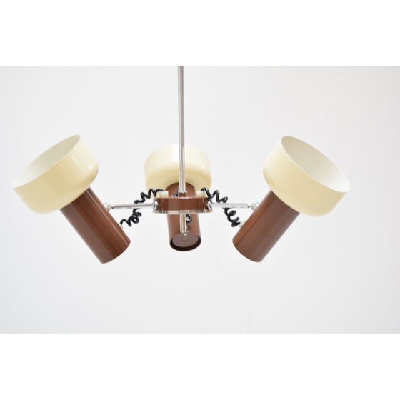 Image 1 of Vintage adjustable chandelier in lacquered metal by Napako, Czechoslovakia 1970