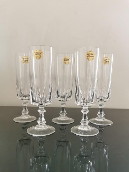 5 New Champagne Flutes