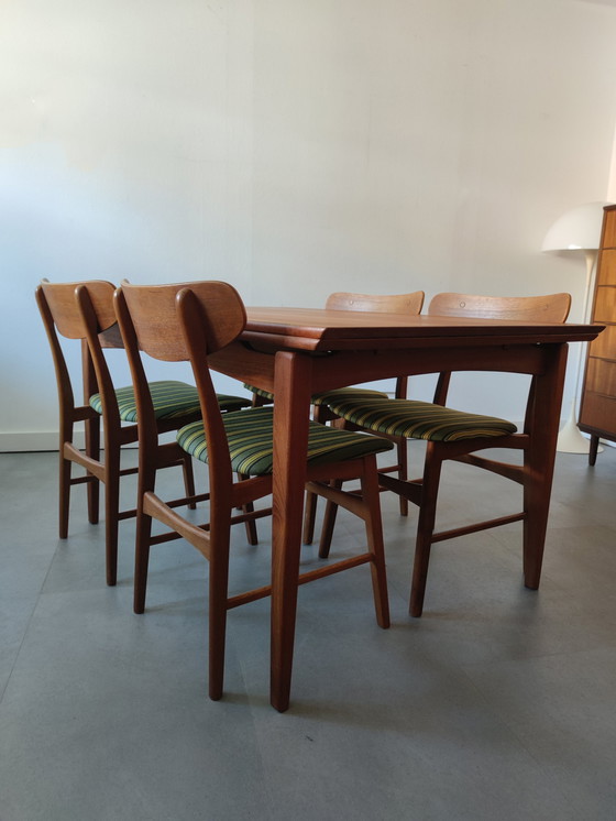 Image 1 of Vintage Danish Dining Table In Teak