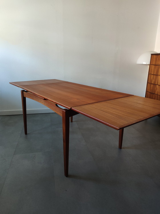 Image 1 of Vintage Danish Dining Table In Teak