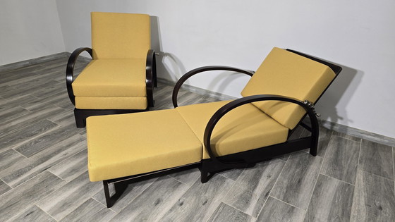 Image 1 of Art Deco Armchairs By Jindrich Halabala