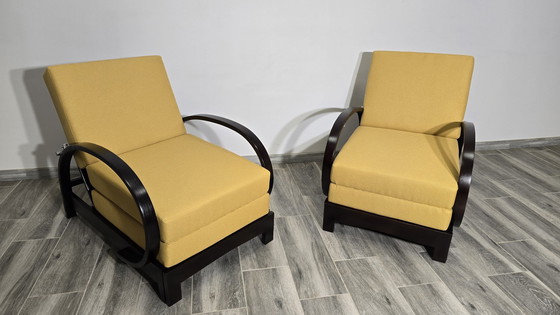 Image 1 of Art Deco Armchairs By Jindrich Halabala