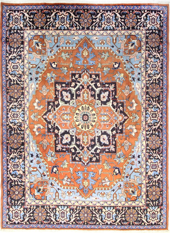 Image 1 of Original hand-knotted Persian carpet Heriz/Heris 345 X 250 Cm Top condition