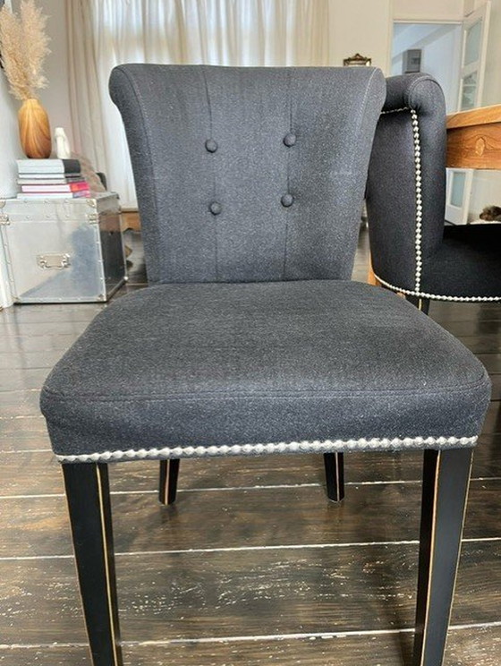 Image 1 of 6x Eichholz dining chair Key Largo Black Velvet