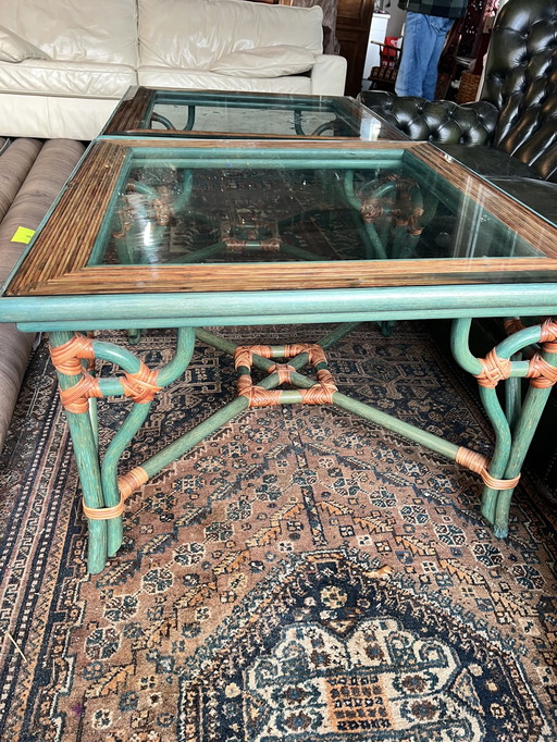Vintage Design Bamboo Coffee Table