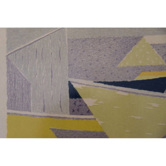 Image 1 of Litografia a colori vintage Båtparad di Waldemar Lorentzon, 1953