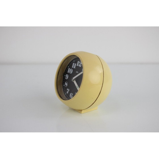 Image 1 of Vintage Space Age wind-up alarm clock for Prim, Czechoslovakia 1960