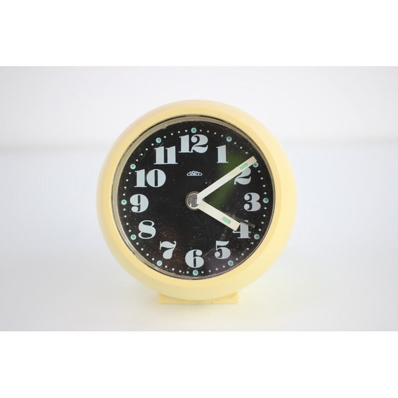 Image 1 of Vintage Space Age wind-up alarm clock for Prim, Czechoslovakia 1960