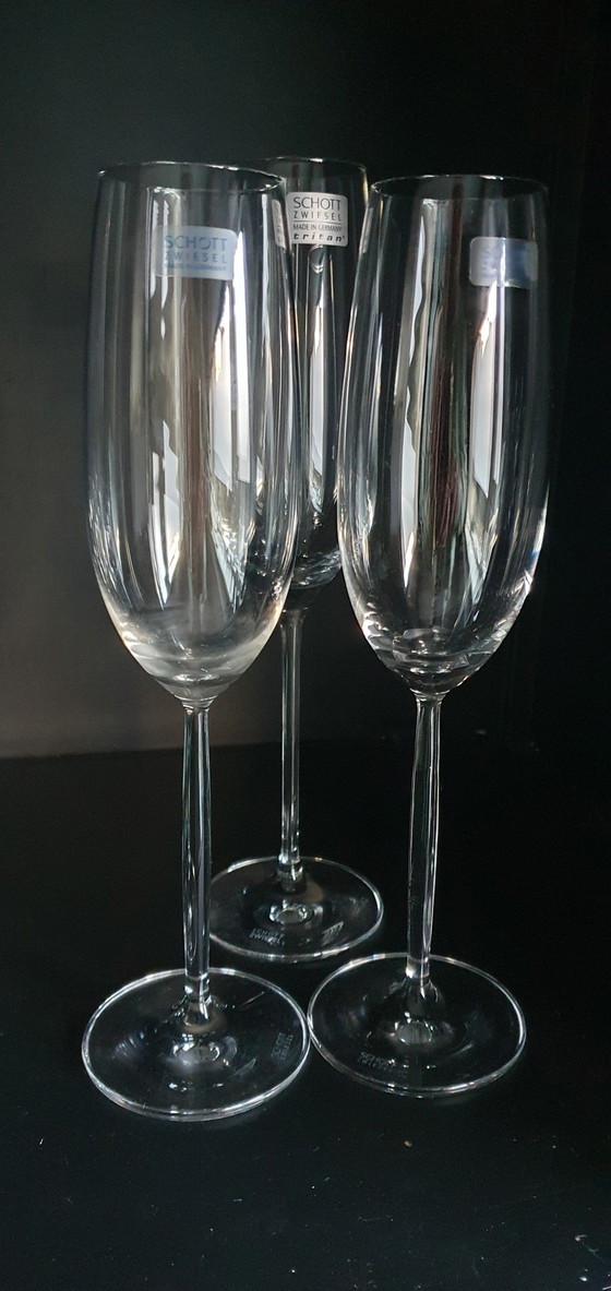 Image 1 of 13x Schott Swiezel Wine And Champagne Glasses