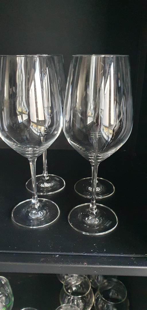 13x Schott Swiezel Wine And Champagne Glasses