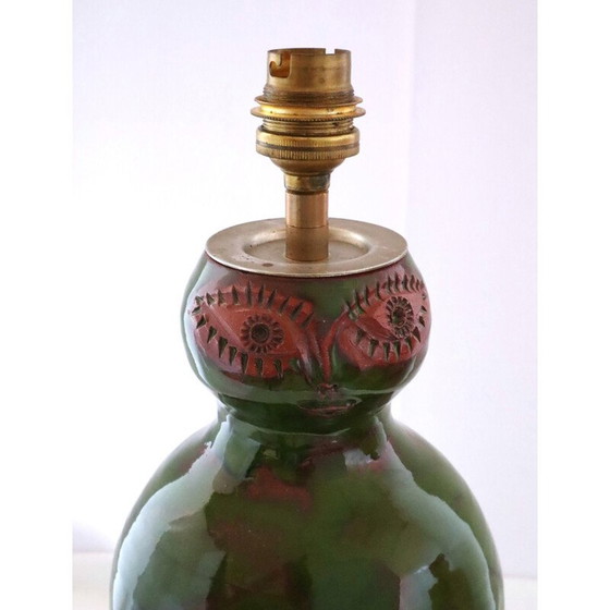 Image 1 of Vintage ceramic anthropomorphic lamp for Michel Argans, 1990