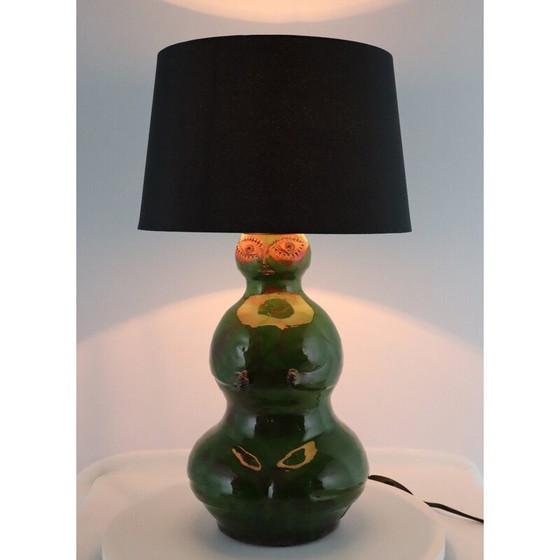Image 1 of Vintage ceramic anthropomorphic lamp for Michel Argans, 1990