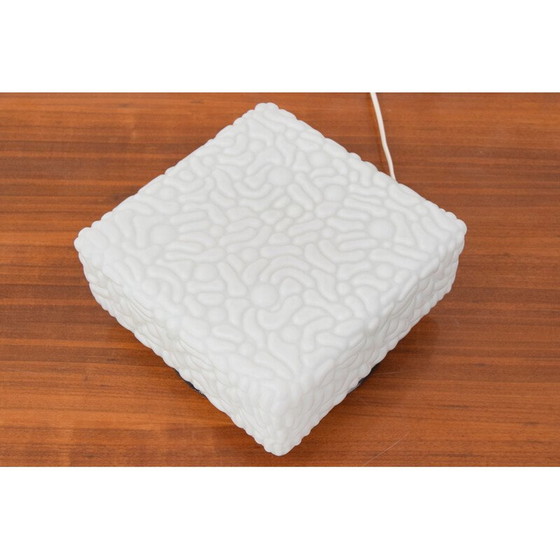 Image 1 of Vintage wall lamp in milk glass and metal, Czechoslovakia 1970