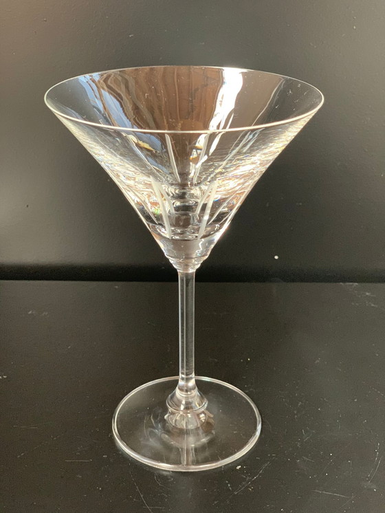 Image 1 of 4X Martini Or Cocktail Glasses With Various Engravings