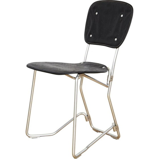 Image 1 of Sedia impilabile vintage Aluflex di Armin Wirth per Ph. Zieringer Ag