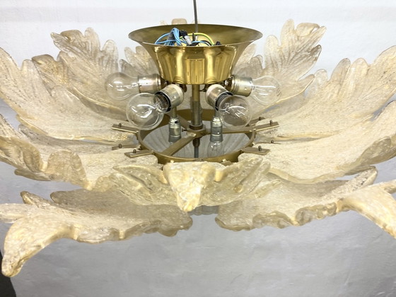 Image 1 of Ceiling light glass brass DM 95 cm