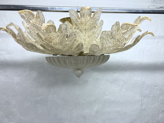 Image 1 of Ceiling light glass brass DM 95 cm