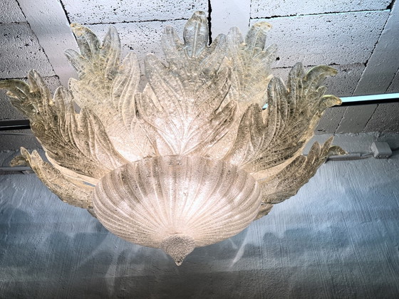 Image 1 of Ceiling light glass brass DM 95 cm