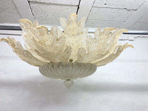 Ceiling light glass brass DM 95 cm