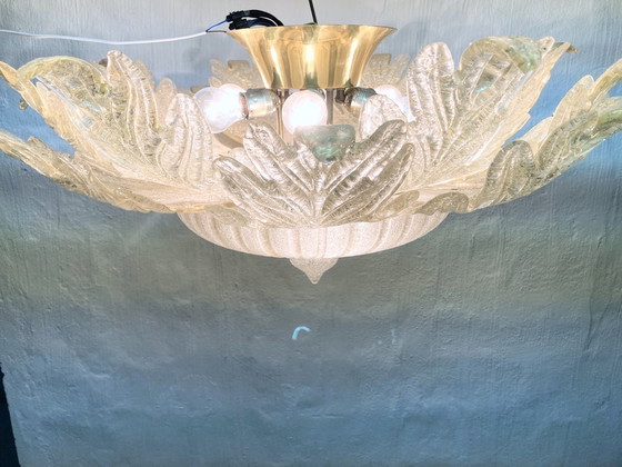 Image 1 of Ceiling light glass brass DM 95 cm